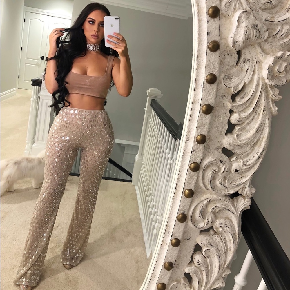 Carli Bybel x Missguided embellished pants